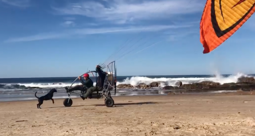 El motor no falló, se cortaron las bandas que hacían volar al paratrike